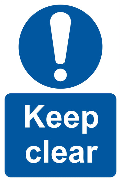 Keep clear Sign, Self Adhesive Vinyl, 1mm PVC, 5mm Correx Board