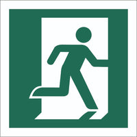 Running Man Right Sign, Self Adhesive Vinyl, 1mm PVC, 5mm Correx Board