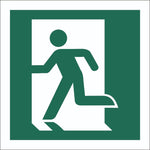 Running Man Left Sign, Self Adhesive Vinyl, 1mm PVC, 5mm Correx Board