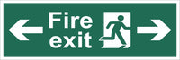 Fire Exit Running Man Arrow Right And Left Sign , Self Adhesive Vinyl1mm PVC,
