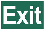 Exit Sign, Self Adhesive Vinyl, 1mm PVC,