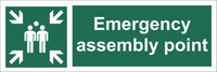 Emergency Assembly Point Family, Self Adhesive Vinyl, 1mm PVC, 5mm Correx Board