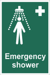Emergency Shower, Self Adhesive Vinyl, 1mm PVC, 5mm Correx Board