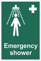 Emergency Shower, Self Adhesive Vinyl, 1mm PVC, 5mm Correx Board