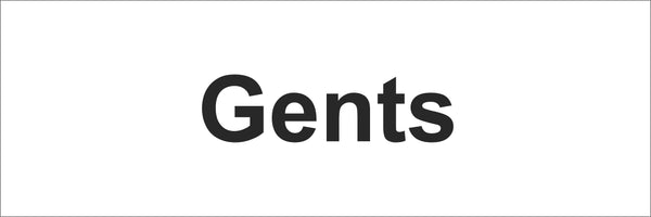 Gents Toilet Sign, Self Adhesive Vinyl, 1mm PVC, 5mm Correx Board