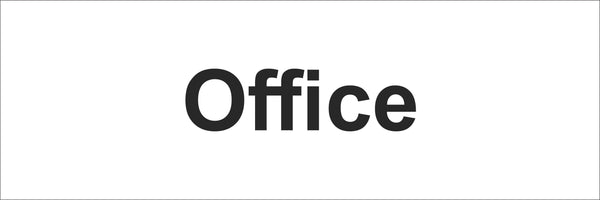 Office Sign, Self Adhesive Vinyl, 1mm PVC, 5mm Correx Board